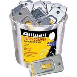 Allway Safety Glass Scraper Labelled (Case of 50)