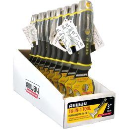 Allway 16-In-1 Soft Grip Painters Multi Tool Hammer End w/2 Bits