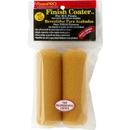 FoamPRO 4" Mini Foam Paint Roller Cover Refills for Oils & Clears (2 per Pack)