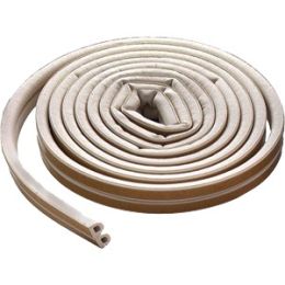 M-D 23/64" x 5/16" x 17' White D-Profile Extreme Temps Weatherstrip