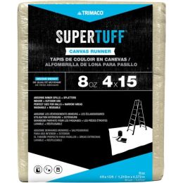 Trimaco 4' x 15' 8 oz. Super Tuff Canvas Drop Cloth
