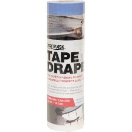 Trimaco Easy Mask 4' x 72' Tape & Drape Plastic Pretaped Drop Cloth