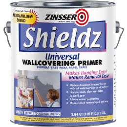 Zinsser 1gal White Shieldz Water-Based Universal Wallcovering Primer