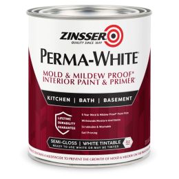 Zinsser 1Qt Semi-Gloss Interior Permawhite Mold & Mildew Proof Paint