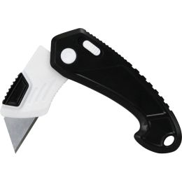 Warner Folding & Locking Plastic Utility Knife, w/ 6 Blades