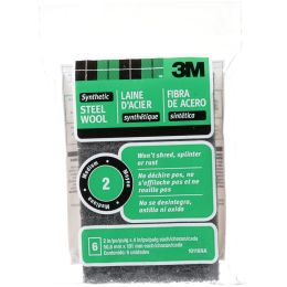 3M 2" x 4" Medium (#2) Synthetic Steel Wool Pads