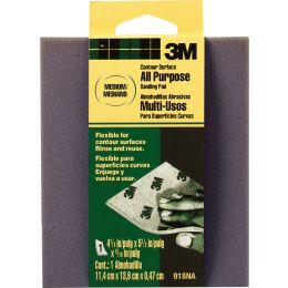 3M 4-1/2" x 5-1/2" x 3/16" Med General Purpose Contour Surface Sanding Pad