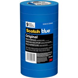 3M .94" x 60 yd (24 mm) ScotchBlue Original Painters Tape 9pk
