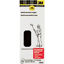 3M 4.1875" x 11.25" M-127 (120 Grit) Drywall Sanding Sheets (100 per Pack)