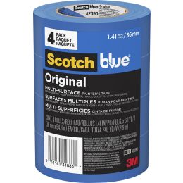 3M 1.41" x 60yd (36mm) ScotchBlue Original Painters Tape (4pk)