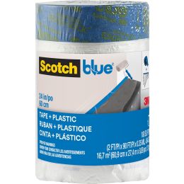 3M 24" x 90' ScotchBlue Pre-Taped Painters Plastic