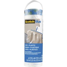 3M 48" x 90' ScotchBlue Pre-Taped Painters Plastic