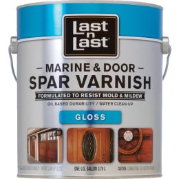 Last N Last 1gal Gloss Marine & Door Waterborne Spar Varnish