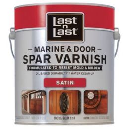 Last N Last 1Qt Satin Marine & Door Waterborne Spar Varnish
