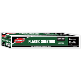 Dynamic 20' x 50' 4mil Black Plastic Sheeting