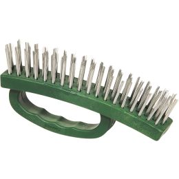 Dynamic 6.5" (165mm) Knuckle Saver Stainless Steel Wire Brush