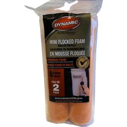 Dynamic 6.5" (165mm) Flocked Foam Mini Roller Cover (2pk)
