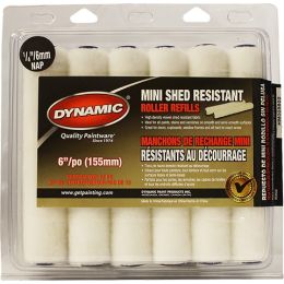 Dynamic 6" x 1/4" (150mm x 6mm) Nap Shed Resistant Mini Roller Cover (12pk)