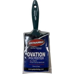Dynamic 3" (75mm) Ovation Flat Polyester Paint Brush