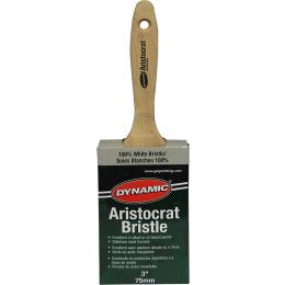 Dynamic 3" (75mm) Aristocrat Flat White Bristle Paint Brush
