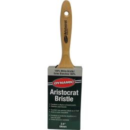 Dynamic 2-1/2" (64mm) Aristocrat Flat White Bristle Paint Brush