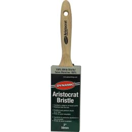 Dynamic 2" (50mm) Aristocrat Flat White Bristle Paint Brush