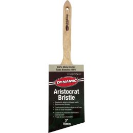 Dynamic 3" (75mm) Aristocrat Angled Sash White Bristle Paint Brush