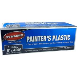 Dynamic 9' x 400' (2.7m x 122m) .31mil High Density Painters Plastic Sheeting