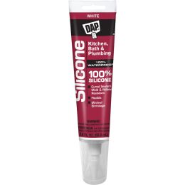 DAP 2.8oz White 100% Silicone Kitchen & Bath Sealant