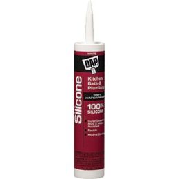 DAP 9.8oz White 100% Silicone Kitchen & Bath Sealant