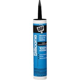 DAP 9.8oz Black 100% Silicone Window & Door Sealant