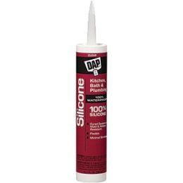 DAP 9.8oz Clear 100% Silicone Kitchen & Bath Sealant