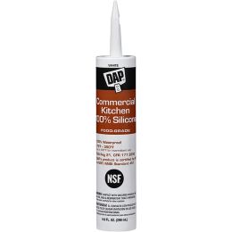 DAP 9.8oz White Commercial Kitchen 100% Silicone - Food Grade Sealant