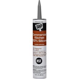 DAP 9.8oz Stainless Steel Commercial Kitchen 100% Silicone - Food Grade Sealant