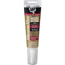 DAP 2.8oz Clear Silicone Max Kitchen & Bath Sealant