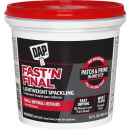 DAP qt Fast N Final Lightweight Spackling (Int/Ext)