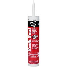 DAP 10.3oz Cart White Kwik Seal Kitchen & Bath Adhesive Caulk