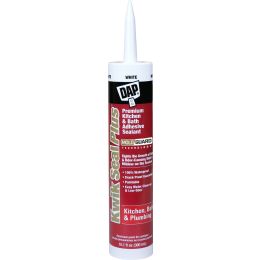 DAP 10.1oz White Kwik Seal Plus Kitchen & Bath Adhesive Sealant