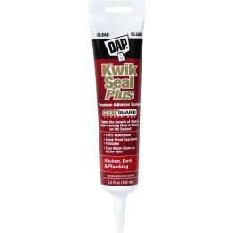 DAP 5.5oz Clear Kwik Seal Plus Kitchen & Bath Adhesive Sealant