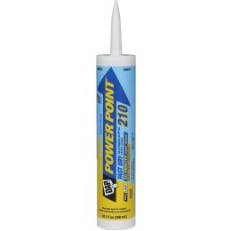DAP 10.1oz White Power Point 210 Fast Dry Acrylic Latex Caulk w/Silicone