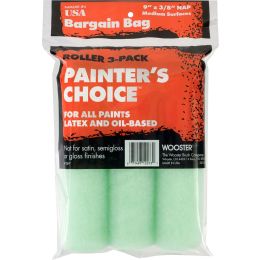 Wooster 9" x 3/8" Nap Painters Choice Roller Cover (3pk)