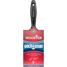 Wooster 3" Yachtsman White China Firm Bristle Flat Varnish Paint Brush