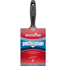 Wooster 4" Yachtsman White China Firm Bristle Flat Varnish Paint Brush