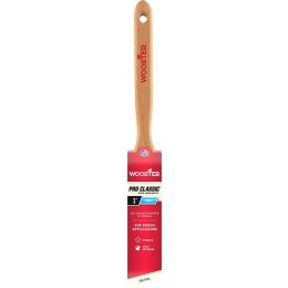 Wooster 1" Pro Classic Black China Firm Bristle Angle Sash Paint Brush
