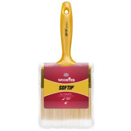Wooster 4" Softip Nylon Flat Wall/Trim Paint Brush