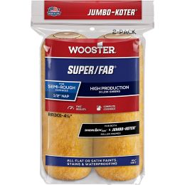 Wooster 4-1/2" x 1/2" Nap Super/Fab Jumbo-Koter Mini Roller Cover (2pk)