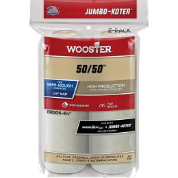 Wooster 4-1/2" x 1/2" Nap 50/50 Jumbo-Koter MiniRoller Cover (2pk)