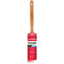 Wooster 1-1/2" Pro Classic Black China Firm Bristle Angle Sash Paint Brush