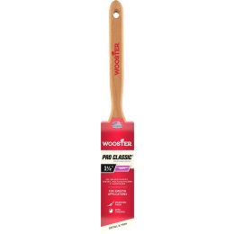 Wooster 1-1/2" Pro Classic White China Soft Bristle Angle Sash Paint Brush