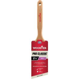 Wooster 2-1/2" Pro Classic White China Soft Bristle Angle Sash Paint Brush